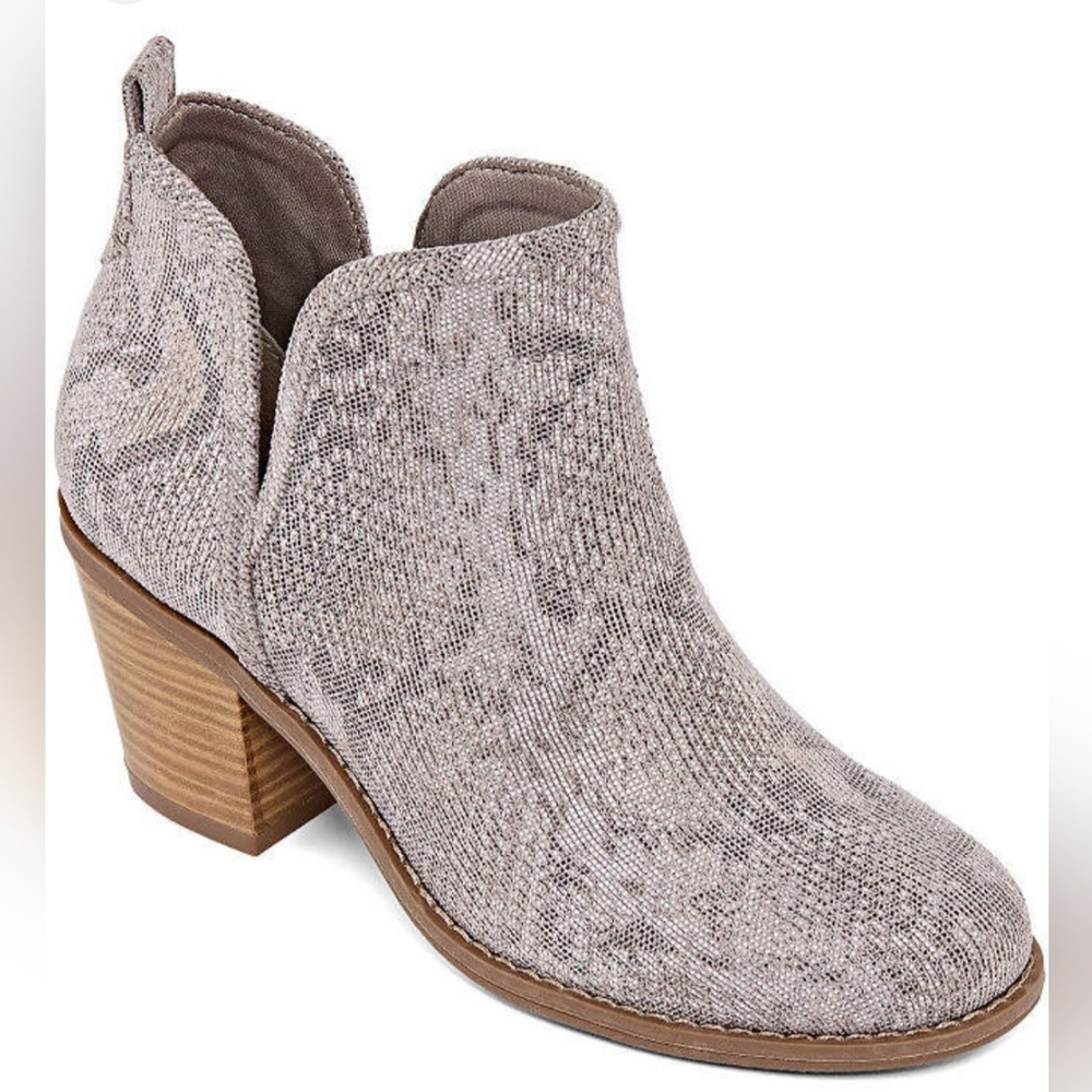 NEW Woman’s a.n.a. Animal Print Ankle Boots SZ 10 SLIP ON Memory FOAM